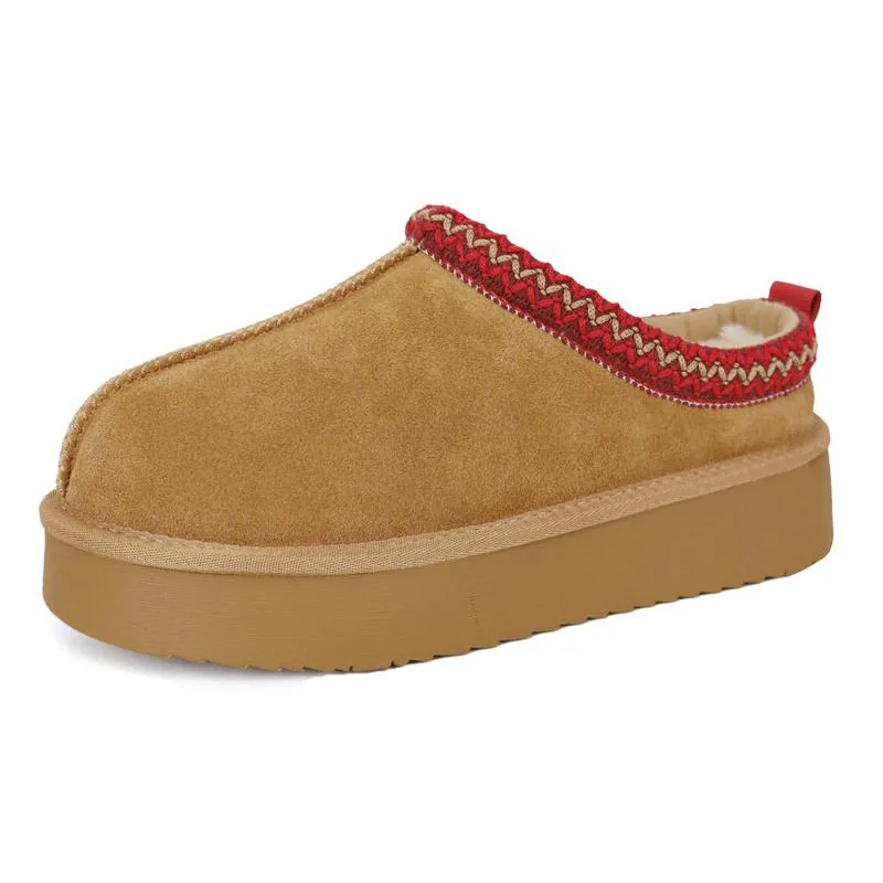 TikTok Shop video by @sophmademebuyit — EVELLYHOOTD Women's Braided Cowhide Ankle Boots - Suede Mini Platform, Fluffy Fur Lined, Warm Round Toe Slip-On Walking Shoes for Autumn Winter Outdoor Use, Shoes for Women
