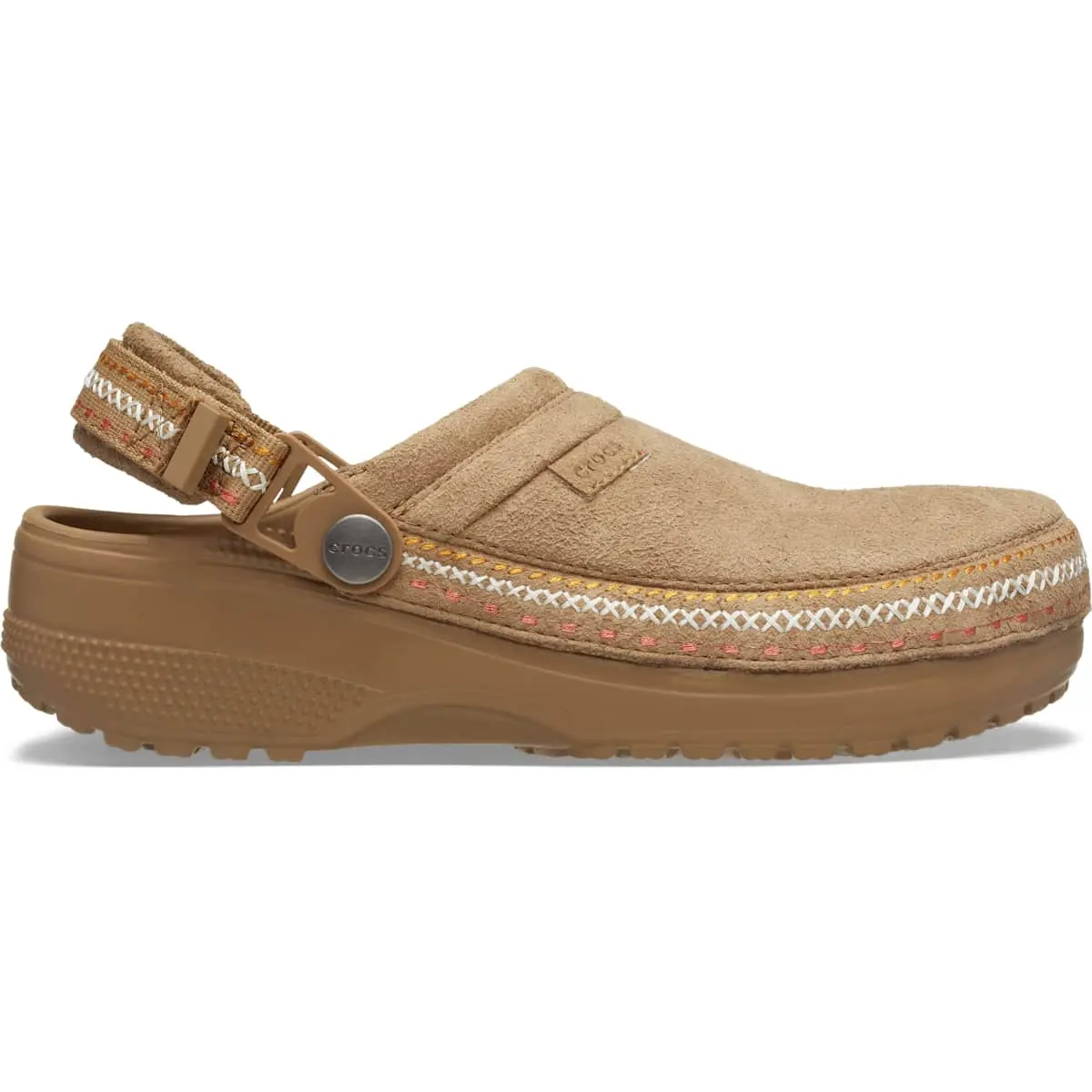 Crocs Adult Crafted Vegan Suede Clogs with Stitch Accent