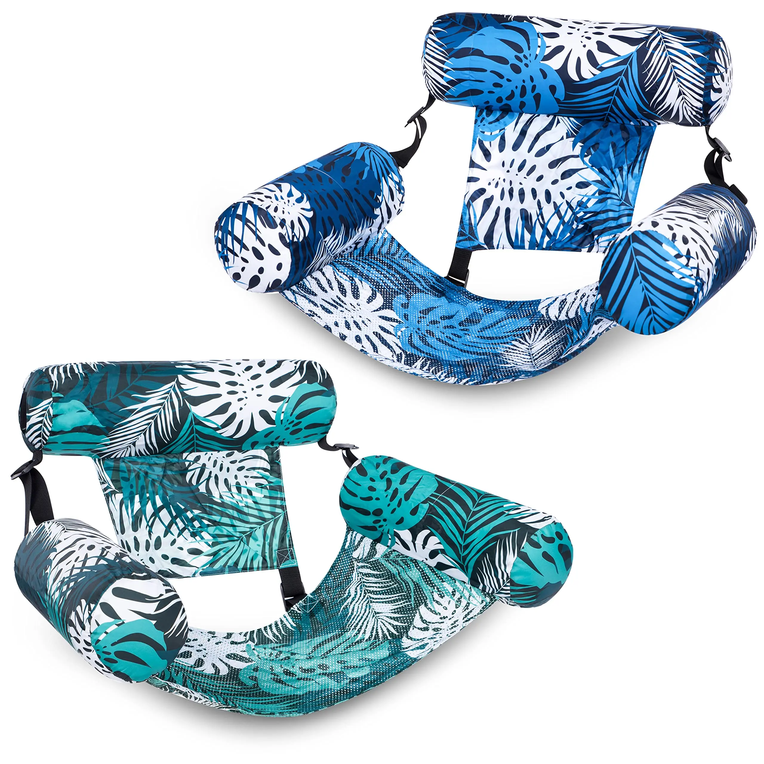 SLOOSH Inflatable Pool Floats Adult, 2 Packs / 1 Pack Floating Lounge Chairs , Blow up Pool Noodles for Adult Heavy Duty, Floating Chair for Party Summer Water Beach Lake Fun   DealsForYouDays