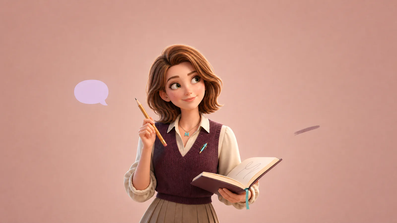 Moras Copywriter drafting a video hook in a notebook