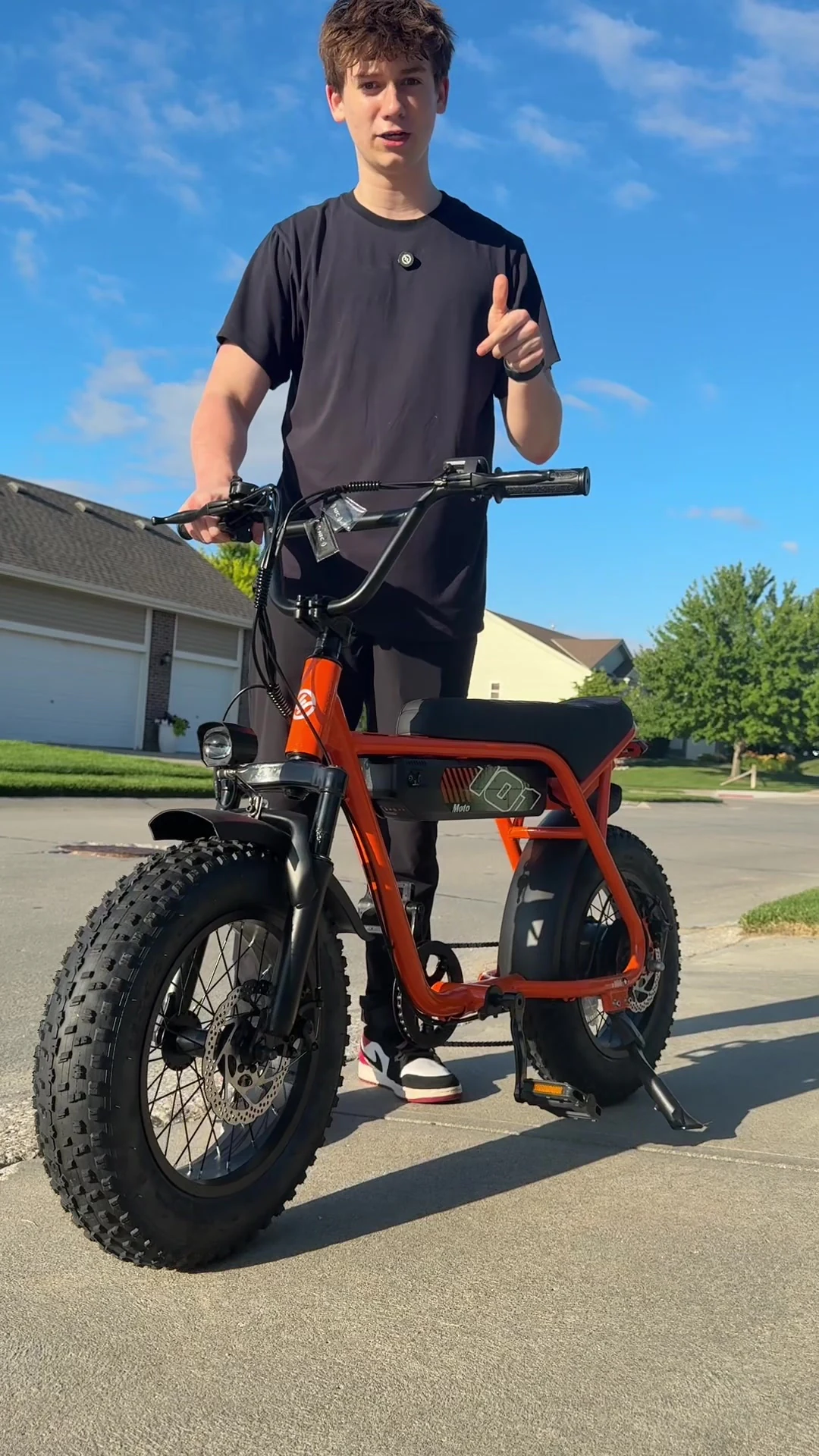 ESKUTE V101 1500W Peak Electric Bike, 28MPH 16x4.0 Fat Tire, Ba…