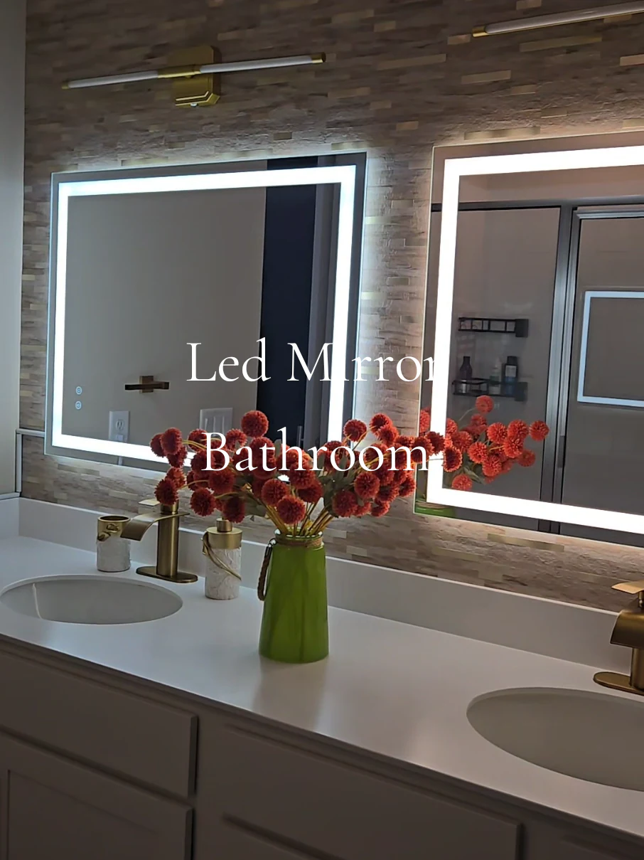 @vanessesencials TikTok Shop review: LED anti-fog bathroom mirror demonstration